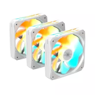 Ventilator GIGABYTE EZ CHAIN RVS FAN 3-PACK, 3x120mm, alb
