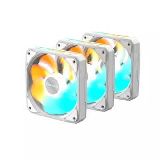 Ventilator GIGABYTE EZ CHAIN RVS FAN 3-PACK, 3x120mm, alb
