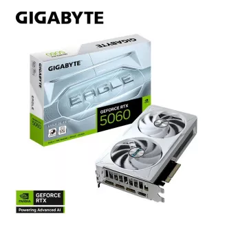 Placă video GIGABYTE VGA NVIDIA GeForce RTX 5060 EAGLE ICE OC 8G, 8G GDDR7, 3xDP, 1xHDMI