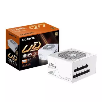 Sursă de alimentare GIGABYTE UD750GM PG5 ICE 750W, 120mm, complet modulară, 80 Plus Gold, ATX 3.1