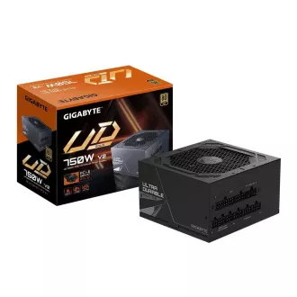 Sursă de alimentare GIGABYTE UD750GM PG5 V2, 750W, 120mm, complet modulară, 80 Plus Gold, ATX 3.1