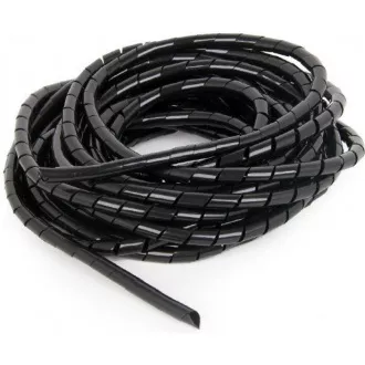 C-Tech CABLEXPERT spirală de tensionare a cablului, 12mm, 10 m, negru