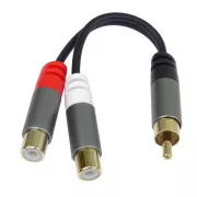 Splitter PremiumCord HQ CINCH Masculin - 2x CINCH Femeie 15cm