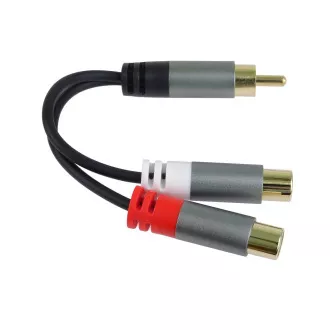 Splitter PremiumCord HQ CINCH Masculin - 2x CINCH Femeie 15cm