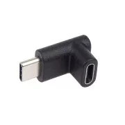 Adaptor PremiumCord USB-C la USB-C, îndoit la 90°