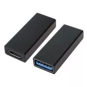 PremiumCord 40Gbps din aluminiu USB-C mamă - conector USB-C mamă
