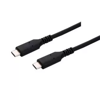 Cablu C-TECH USB 4.0, Type-C (CM/CM), PD 100W, 40Gbps, 0.5m, negru