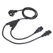 Cablu de alimentare C-TECH 220/230V, 1,8m, furca Y, VDE