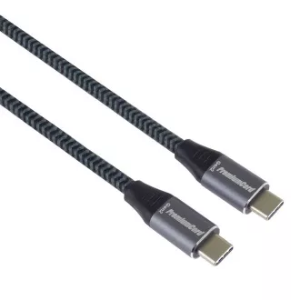 Cablu USB-C PREMIUMCORD (USB 3.2 Gen2x2, 5A, 100W, 20Gbit/s) 3m, gri