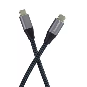 Cablu USB-C PREMIUMCORD (USB 3.2 Gen2x2, 5A, 100W, 20Gbit/s) 3m, gri