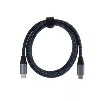 Cablu USB-C PREMIUMCORD (USB 3.2 Gen2x2, 5A, 100W, 20Gbit/s) 3m, gri