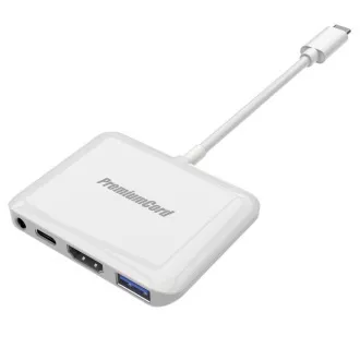 Convertor PremiumCord USB-C la HDMI2.0+USB3.0+Audio+PD (pentru iPad Pro)