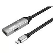 Repetor USB-C PREMIUMCORD și cablu prelungitor mascul-femă, 5Gbps aluminiu 10m