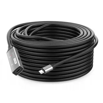 Repetor USB-C PREMIUMCORD și cablu prelungitor mascul-femă, 5Gbps aluminiu 10m