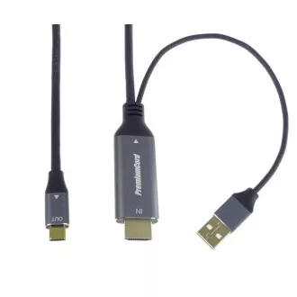 Adaptor PREMIUMCORD HDMI 2.0 la USB-C, 4K@60Hz, 2m Adaptor PREMIUMCORD HDMI 2.0 la USB-C, 4K@60Hz, 2m