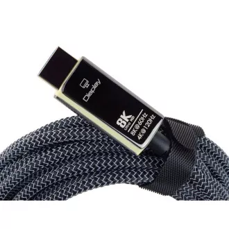 Cablu de fibră optică PREMIUMCORD Ultra High Speed HDMI 2.1 8K@60Hz, placat cu aur, 7m