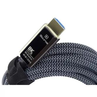 Cablu de fibră optică PREMIUMCORD Ultra High Speed HDMI 2.1 8K@60Hz, placat cu aur, 7m