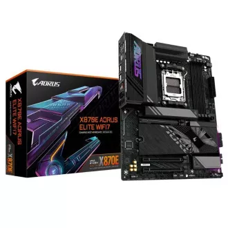 Placă de bază GIGABYTE MB Sc AM5 X870E A ELITE WIFI7, AMD X870, 4xDDR5, 2xHDMI, 2xUSB4, WiFi Placă de bază GIGABYTE MB Sc AM5 X870E A ELITE WIFI7, AMD X870, 4xDDR5, 2xHDMI, 2xUSB4, WiFi