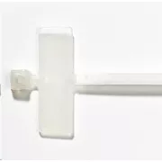 Clemă de cablu Solarix cu etichetă inscriptibilă, 2, 4 x 103 mm, albă, 100 buc SXSPS-103-WH