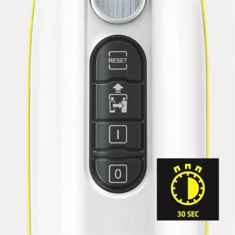 Mop cu abur vertical Karcher SC 3, 1600 W, elimină până la 99,999% dintre viruși și 99,99% dintre bacteriile uzuale de uz casnic, alb