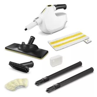 Aparat de curățat cu abur Kärcher SC 1 Multi & Up, 1300 W, 200 ml, duză pentru podea, lavetă EasyFix
