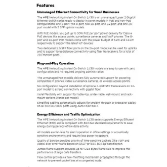 Comutator HPE Networking Instant On 16p Gigabit 1430 (R8R47A)