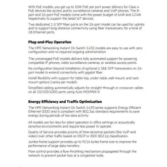 Comutator HPE Networking Instant On 24p Gigabit 1430 R8R49A