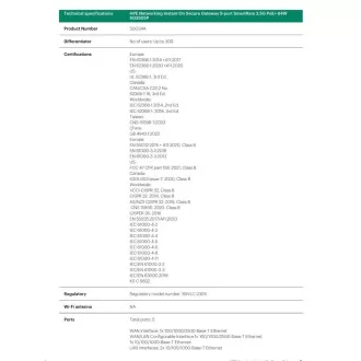 Gateway HPE Networking Instant On Secure cu 5 porturi SmartRate 2.5G PoE+ 64W SG2505P