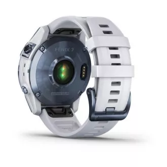 Garmin fenix 7 Sapphire Solar, Titan Blue / Bandă de silicon alb, EU Garmin fenix 7 Sapphire Solar, Titan Blue / Bandă de silicon alb, EU
