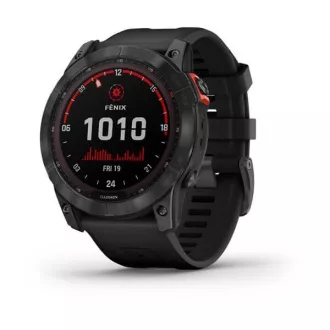Garmin fenix 7X Solar, Bandă de silicon gri/negru, EU
