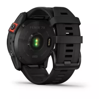 Garmin fenix 7X Solar, Bandă de silicon gri/negru, EU