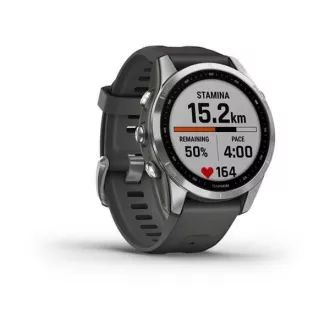 Garmin fenix 7s Glass, Silver / Graphite Silicone Band, EU Garmin fenix 7s Glass, Silver / Graphite Silicone Band, EU