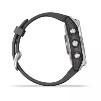 Garmin fenix 7s Glass, Silver / Graphite Silicone Band, EU Garmin fenix 7s Glass, Silver / Graphite Silicone Band, EU