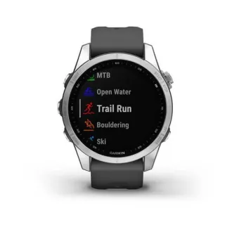 Garmin fenix 7s Glass, Silver / Graphite Silicone Band, EU Garmin fenix 7s Glass, Silver / Graphite Silicone Band, EU