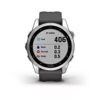 Garmin fenix 7s Glass, Silver / Graphite Silicone Band, EU Garmin fenix 7s Glass, Silver / Graphite Silicone Band, EU