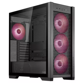 Carcasă ASUS TUF GAMING CASE (GT302) TG, Turn Mid, 4 ventilatoare ARGB de 140 mm, negru