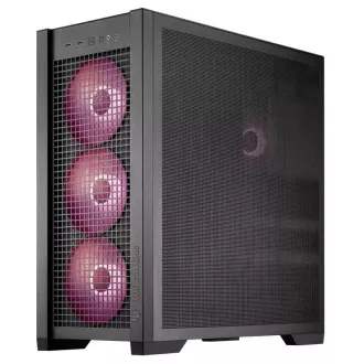 Carcasă ASUS TUF GAMING CASE (GT302) TG, Turn Mid, 4 ventilatoare ARGB de 140 mm, negru