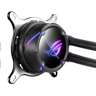 Răcitor de apă ASUS CPU AIO ROG STRIX LC II 240, 2x120mm, LGA1851, AM4 Răcitor de apă ASUS CPU AIO ROG STRIX LC II 240, 2x120mm, LGA1851, AM4