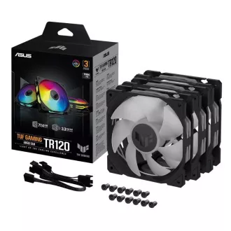 Ventilator ASUS TUF GAMING TR120 ARGB, 3x120mm, negru