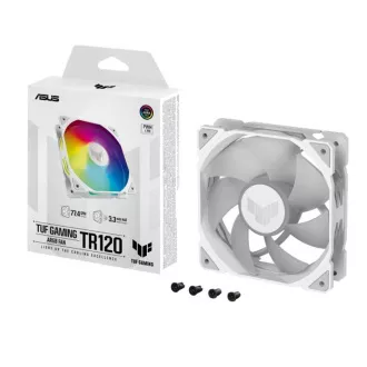 Ventilator ASUS TUF GAMING TR120 ARGB, 1x120mm, alb