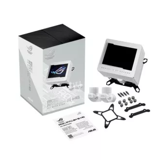 CPU bloc de apă ASUS ROG RYUJIN III WB, display LCD de 3,5", alb