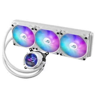 Răcitor de apă pentru procesor LCD ASUS AIO ROG STRIX LC III 360 ARGB, 3x120 mm, afișaj LCD, LGA1851, AM5, negru