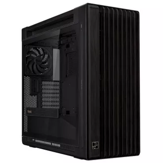 Carcasa ASUS PROART PA602 WOOD TG PWM BLACK, Mid Tower, partea transparenta, neagra