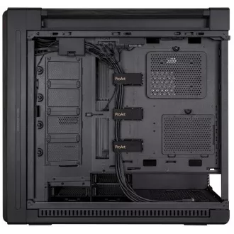 Carcasă ASUS PROART PA602 WOOD METAL PWM BLACK, Mid Tower, negru