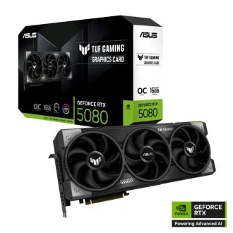 Placă video ASUS VGA NVIDIA GeForce RTX 5080 TUF GAMING 16GB OC, 16GB GDDR7, 3xDP, 2xHDMI