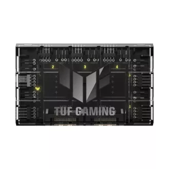 ASUS TUF GAMING ARGB FAN HUB, 6 ventilatoare ARGB, 2 porturi SATA, negru