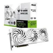 Placă video ASUS NVIDIA GeForce RTX 5070 Ti TUF GAMING 16GB OC, alb, 16GB GDDR7, 3xDP, 2xHDMI