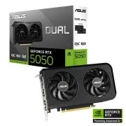 Placă video ASUS VGA NVIDIA GeForce RTX 5050 DUAL OC 8G, 8G GDDR6, 3xDP, 1xHDMI