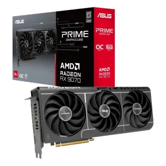 Placă video ASUS VGA AMD Radeon RX 9070 PRIME OC EVO 16GB, RX 9070, 16GB GDDR6, 3xDP, 1xHDMI