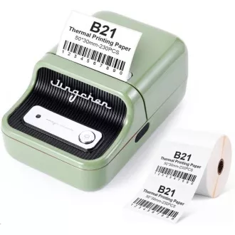 Imprimantă de etichete Niimbot B21S Smart, verde rolă de etichete 210 bucăți Imprimantă de etichete Niimbot B21S Smart, verde rolă de etichete 210 bucăți